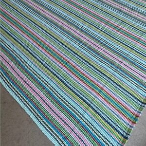 Dash & Albert, colorful multi striped area rug, 9 x 12